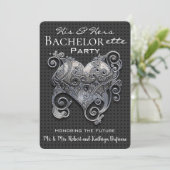 「エレガントHis & Shirs」バチェロレッテ招待状 招待状 (スタンド正面)