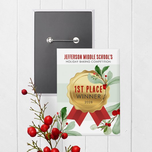 エレガントHoliday Contest Winner Award Prizeボタン 缶バッジ
