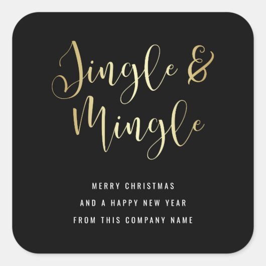 エレガントJingle企業のとMingleパーティー スクエアシール (正面)