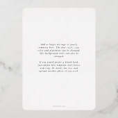 'エレガントJoy'タイポグラフィ 箔シーズンカード (裏面)