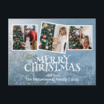 エレガントJoy Christmas Family Photo Collage シーズンポストカード<br><div class="desc">エレガントJoy Christmas Family Photo Collage</div>