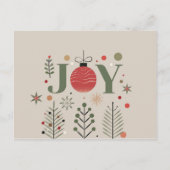 エレガントJoy Christmas Greetingはがき ポストカード (正面)