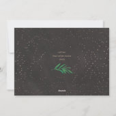 エレガントJoyful on Black Christmas Photo シーズンカード (裏面)