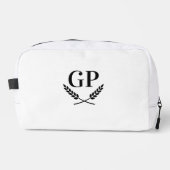 エレガントlaurel crest monogram logo toiletryバッグ ドップキット (正面)