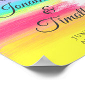 エレガントLGBTモダンへようこそ結婚 ポスター (角)