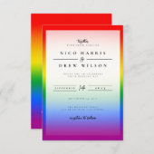 エレガントLGBTQ+プライド結婚ズ 招待状 (正面/裏面)