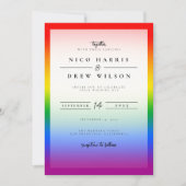 エレガントLGBTQ+プライド結婚ズ 招待状 (正面)