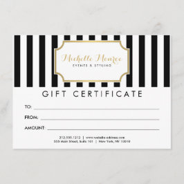エレガントLuxeはっきりしたストライプGift Certificate