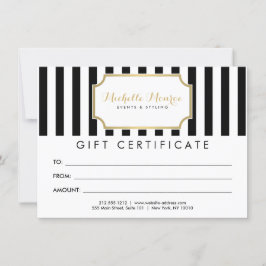 エレガントLuxeはっきりしたストライプGift Certificate