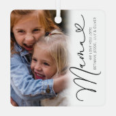 エレガントMama Photo Christmas Metalオーナメント メタルオーナメント (裏面)