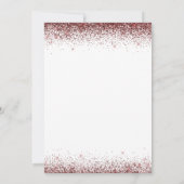 エレガントMarsala Red Joint卒業写真 招待状 (裏面)