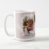 エレガントMom Script Snapshot Mother's Day Photo コーヒーマグカップ (左)