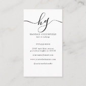 エレガントMonogramの写真 名刺 (裏面)