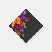 エレガントMoody鮮やか Harvestフローラシャワー スタンダードカクテルナプキン (角)