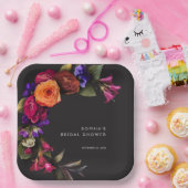 エレガントMoody鮮やか Harvestフローラシャワー ペーパープレート (パーティー)