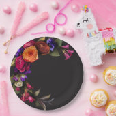 エレガントMoody鮮やか Harvestフローラシャワー ペーパープレート (パーティー)