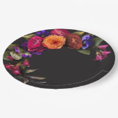 エレガントMoody鮮やか Harvestフローラシャワー ペーパープレート (アングル)