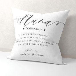 エレガントNanaパーソナライズされた Definition Keepsake クッション