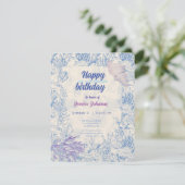 エレガントoceane blue toileエンクロージャカード エンクロージャーカード (スタンド正面)