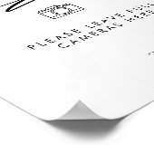 エレガントOh Snap使い捨てカメ結婚ラ ポスター (角)