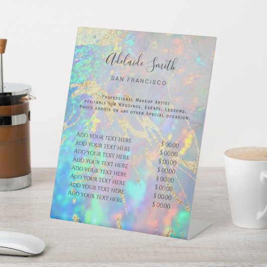 エレガントopalデザイン価格表台座標識 台座サイン (インサイチュ)