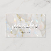 エレガントOpal Stoneカスタム QRコードユニーク 名刺 (正面)