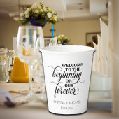 'エレガントour Forever'のスクリプ結婚ト 紙コップ