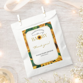 「エレガントOur Little Sunflower」赤ちゃんモダンシャワー フェイバーバッグ