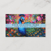 エレガントPeacock名刺 名刺 (正面)