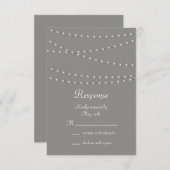 エレガントPearls on Gray RSVP (正面/裏面)
