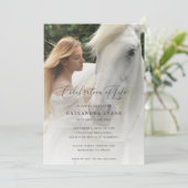 エレガントPhotoお祝い 招待状 (スタンド正面)