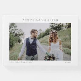 エレガントPhoto Minimalistスクリプ結婚ト ゲストブック