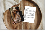 エレガントPhoto Scriptの結婚サンキューカード サンキューカード