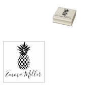 エレガントPineapple名前をカスタムする署名 ラバースタンプ (押印)