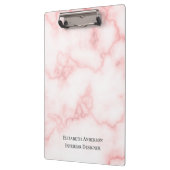 エレガントPink Marbleフェイクジョブのタイトル名テンプレート クリップボード (左)