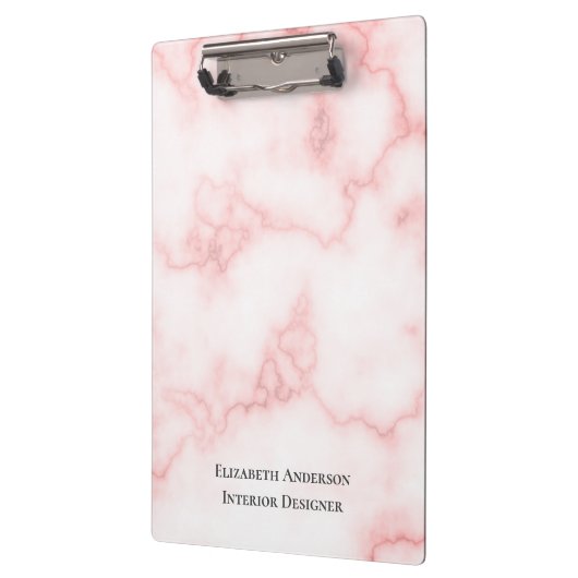 エレガントPink Marbleフェイクジョブのタイトル名テンプレート クリップボード (左)