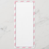 エレガントPink Scriptのメ結婚ニュー・カード メニュー (裏面)