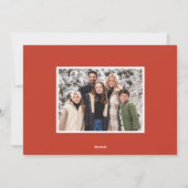 エレガントPoinsettiasとGreenery 2の写真 シーズンカード (裏面)