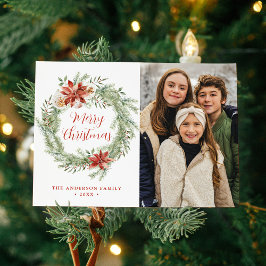 エレガントPoinsettiasとGreenery 2の写真 シーズンカード