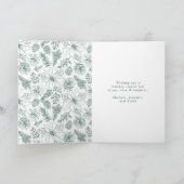 エレガントPoinsettiasとPinecones 2の写真 シーズンカード (内部)