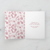 エレガントPoinsettiasとPinecones 2の写真 シーズンカード (内部)