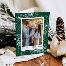 エレガントPoinsettiasとPinecones 2の写真 シーズンカード