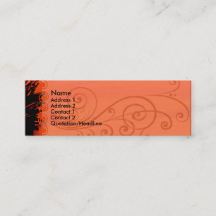 エレガントPoppy Business Card スキニー名刺