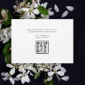 エレガントQRコード3枚の写真の結婚式  セーブザデート
