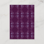 エレガントQRコー華美ドウェディングRSVP エンクロージャーカード (裏面)