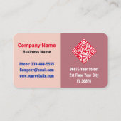 エレガントQRモダンコードのスキャンバラ金ゴールド 名刺 (裏面)