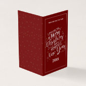 エレガントRed Merry Christmas & Happy New Year photo (外部)