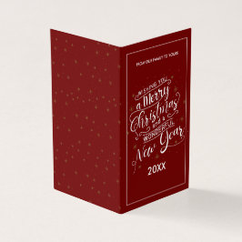 エレガントRed Merry Christmas & Happy New Year photo