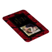 エレガントRed Rose -結婚s Thank You マグネット (右側)