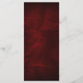 エレガントRed Silverのメ結婚ニュー・ラック・カード メニュー (裏面)